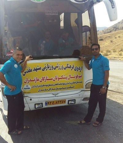 حمایت و پشتیبانی اورین تهویه از اردوی تیم فوتبال ستارگان مازندران به مشهد